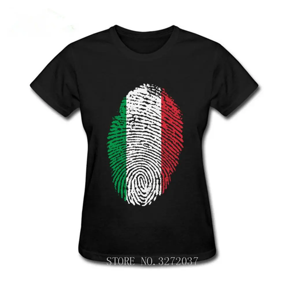 Женская футболка с эмблемой итальянского флага европейский стиль 100%