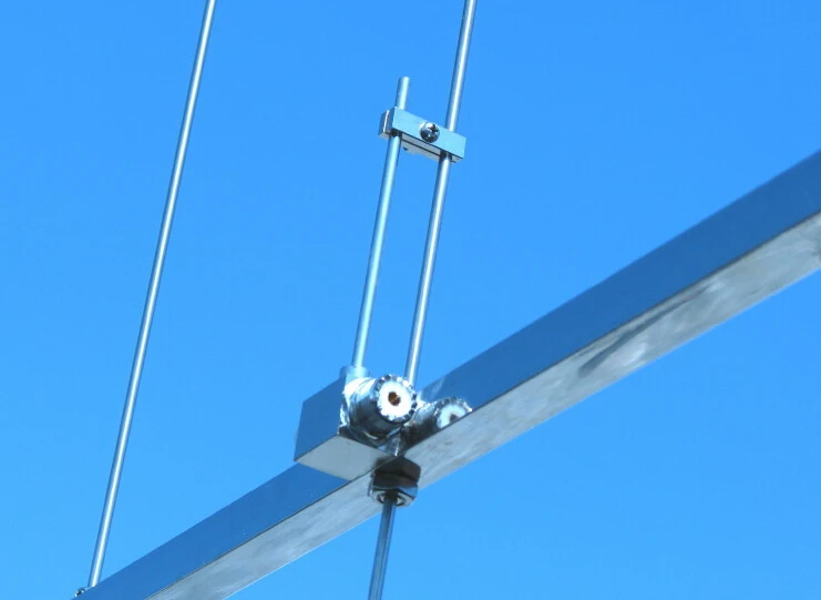 5elements VHF144M amateur radio yagi antenna 8dBi VHF 145M repeater staton yagi antenna SO239 146M stainles steel  144-146M