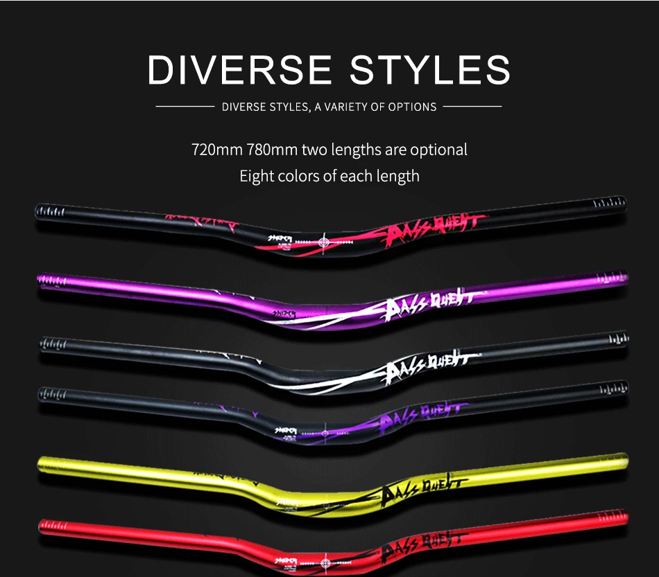 Велосипедный руль из алюминиевого сплава 31 8 мм * 720 мм/780 PASS QUEST |