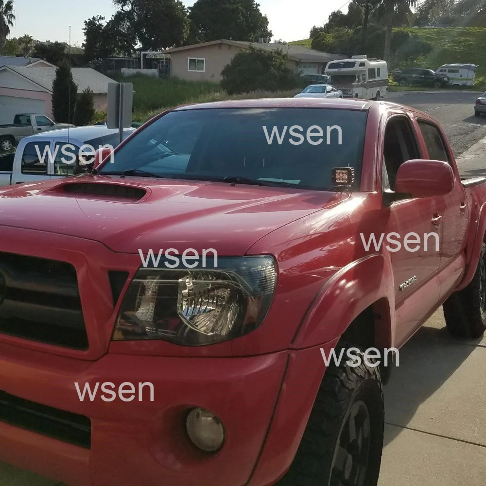 

Upper Hood Hinges Side Pillar Work Lights Ditch Mount Brackets For Toyota Tacoma 2005-2015