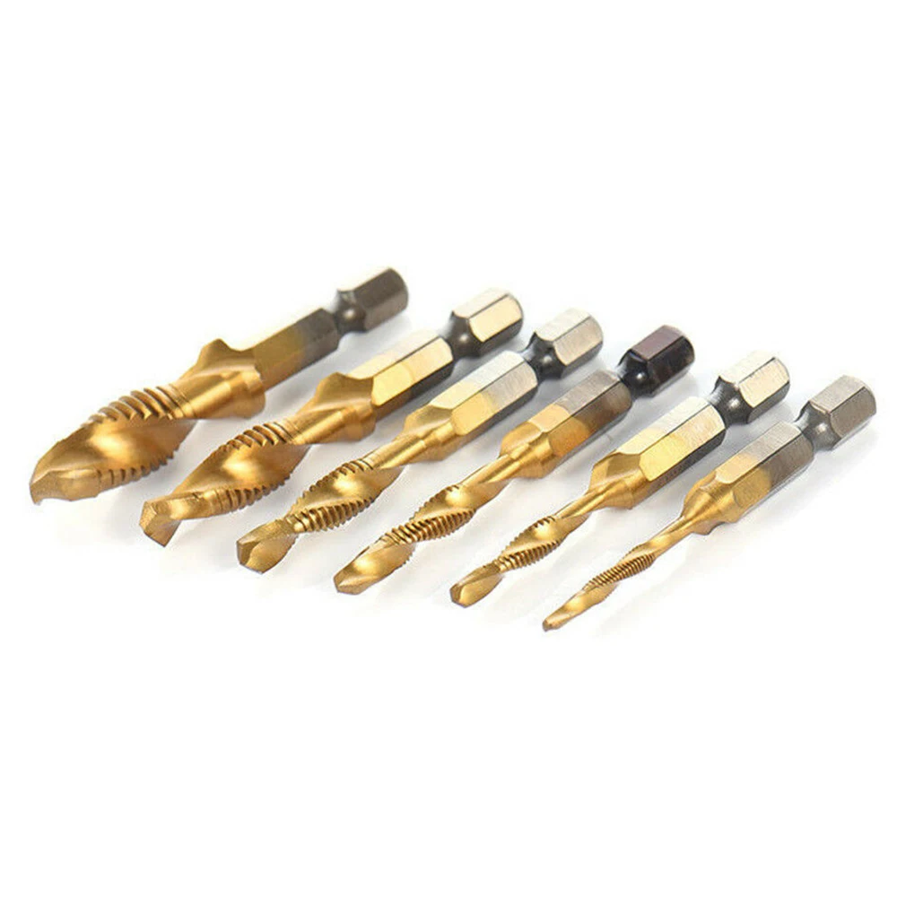 

Tap Drill Bits Set 1/4\\\" Drilling Deburring Tool Accessory M3-M10 Metric