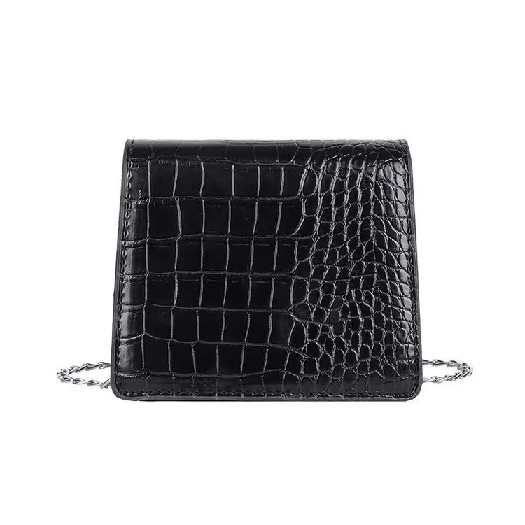 

2021 Crocodile Pattern Women's Bag Joker Bag Ladies Shoulder Slung Small Square Bag Satchel