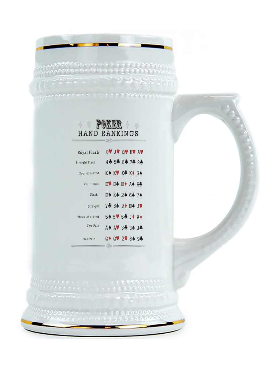 Пивная кружка Комбинации Покера | Дом и сад