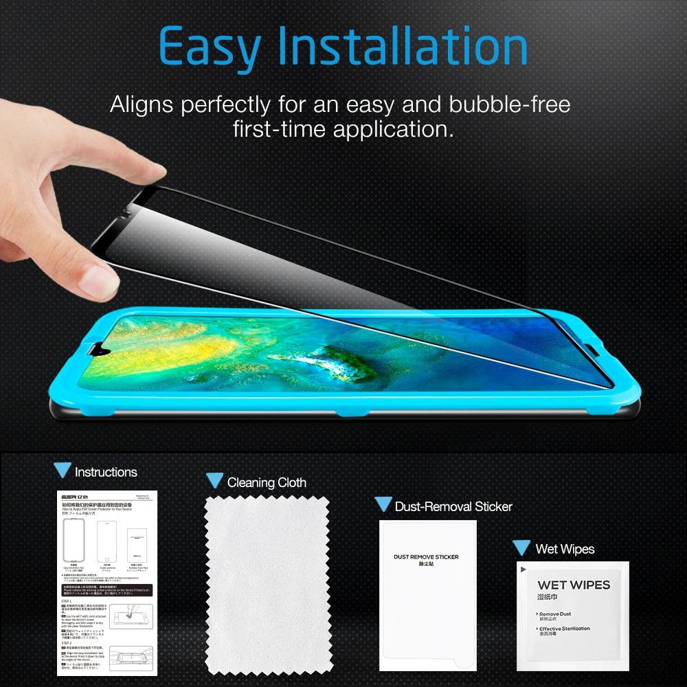 ESR Защита экрана для huawei mate 20 mate 20 X 3D полное покрытие 9H защитная пленка из закаленного стекла для huawei mate 20 Pro