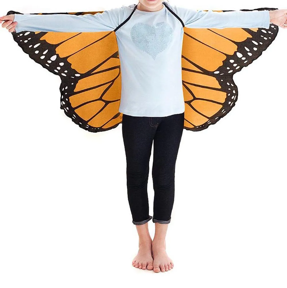 Детская одежда для мальчиков и девочек богемная шаль с принтом бабочки костюм из