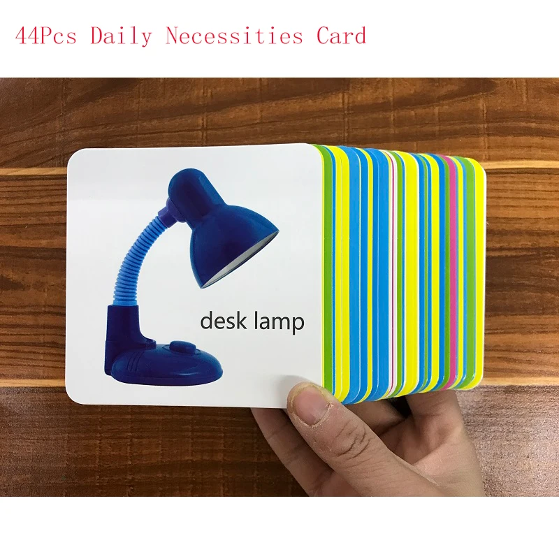 44 шт. повседневные английские китайские карточки для слов флеш карты лексика