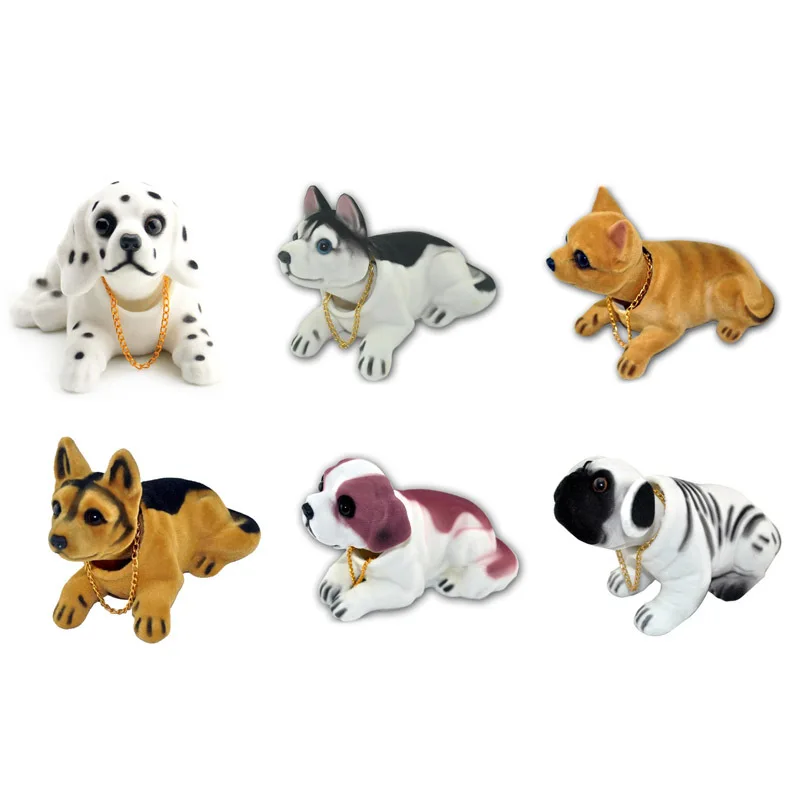 Украшение для автомобиля украшения кукол собак Вибрирующая головка Стайлинг