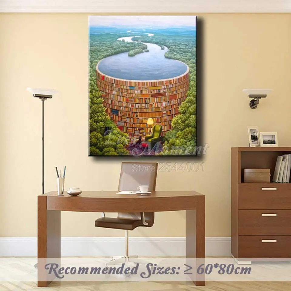 Ever Moment DIY Алмазная вышивка крестиком книжная полка уголок лес река Расслабление время чтения Алмазная мозаика, стразы ASF987