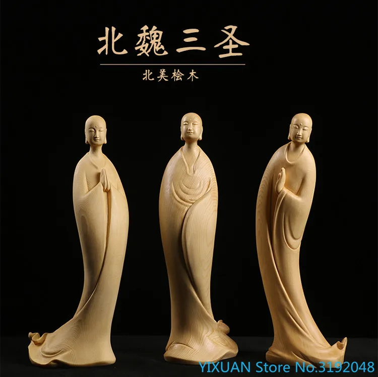 

Northern Wei Dynasty Sansheng cypress carving home furnishings living room study arts and crafts collection