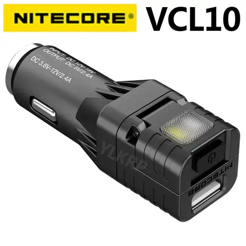 Многофункциональное устройство для автомобиля Nitecore, поддержка быстрой зарядки QC 3.0, аварийный световой сигнал, наконечник для разбивания с...