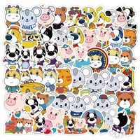 1057pcs kawaii animal cartoon stickers skateboard phone guitar motorcycle luggage classic toy decal sticker fun for kid toy