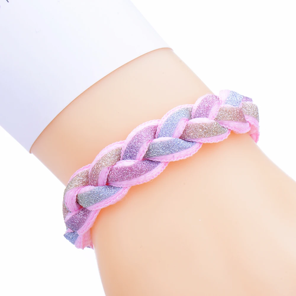 10 шт./лот кружевной ручная работа голографический темный отражающий свет браслет