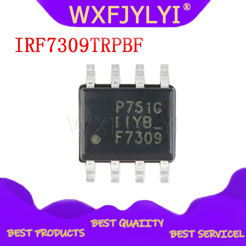 10 шт./лот IRF7309TRPBF SOP-8 IRF7309TR IRF7309 F7309 MOSFET 30V DUAL N / P CH 20V VGS MAX новый оригинальный |
