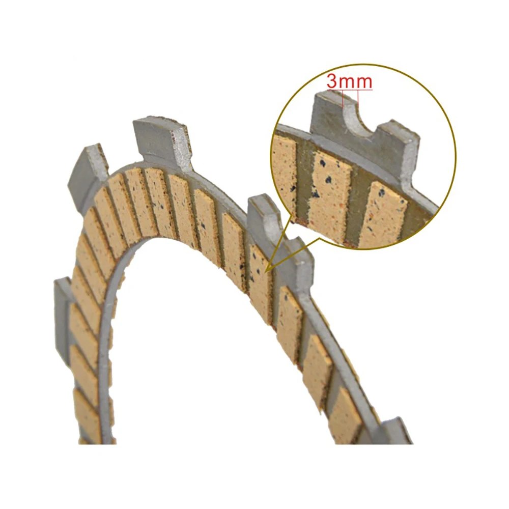 

9pcs Set Motorcycle Clutch Friction Plate Kit For Kawasaki Ninja ZX6R ZX6RR ZZR600 ZX 600 636 Z750 Z750S Z800