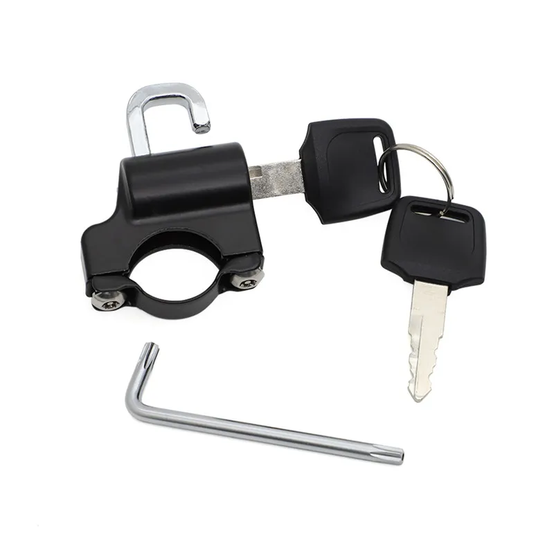 Anti-theft Helmet Lock Security For 7/8'' 22mm Handlebar fit for Honda Yamaha Kawasaki Suzuki Victory Motorcycle dIrt bike |