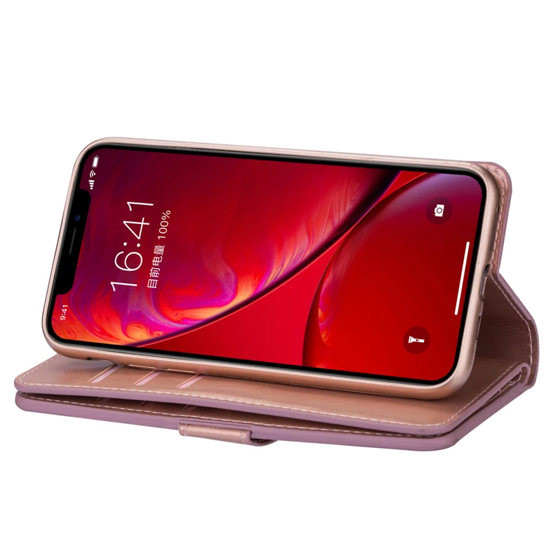 Чехол-книжка с бумажником для iPhone XS 11 Pro Max X XR, сумка из искусственной кожи, чехол на молнии с отделением для денег, карман на ремешке, чехол для мобильного телефона