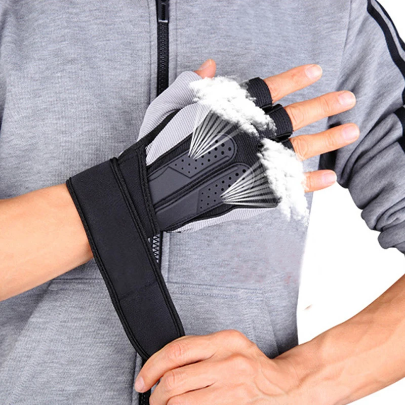 Высококачественные перчатки для тяжелой атлетики Нескользящие тренировок на