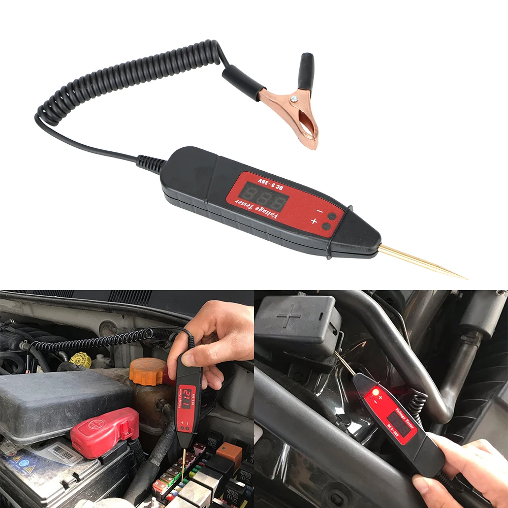 

5-36V Electric Car Test Pen Probe Control For Circuit Cable Tracker Diagnostic Tools Truck Trailer 4x4 Motorcycle Accessories