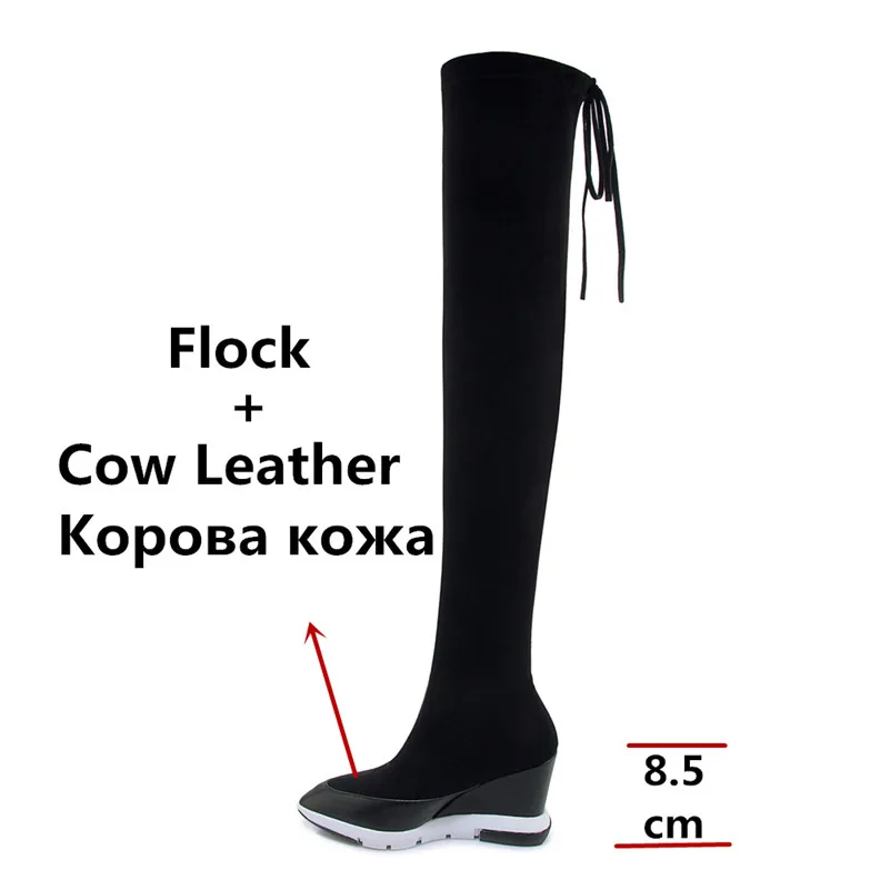 FEDONAS новые женские теплые носки для ночных Обувь вечеринок и клуба зимняя женская