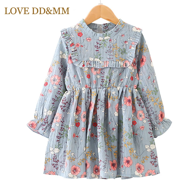 Платья для девочек LOVE DD & MM новая одежда 2020 милое Плиссированное длинное платье