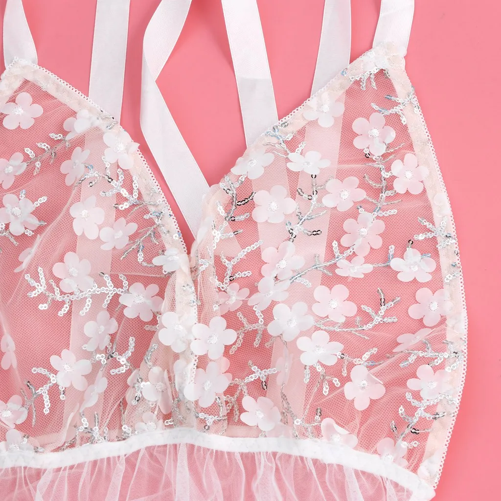 

Mesh Nightdress Sexy Lingerie For Women Transparent Underwear Babydoll Sleepdress Porno Lenceria Mujer Sexy Erotic Costumes