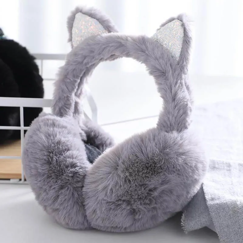 Calymel зимние подарки для женщин и девочек складные наушники из искусственного