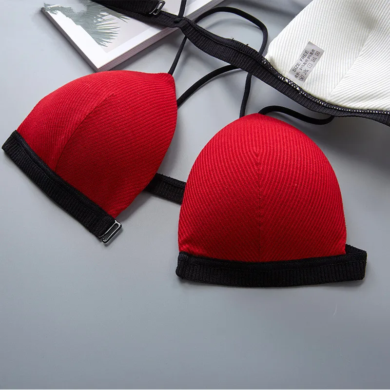 Сексуальным вырезом на спине и без косточек Беспроводной застежка спереди