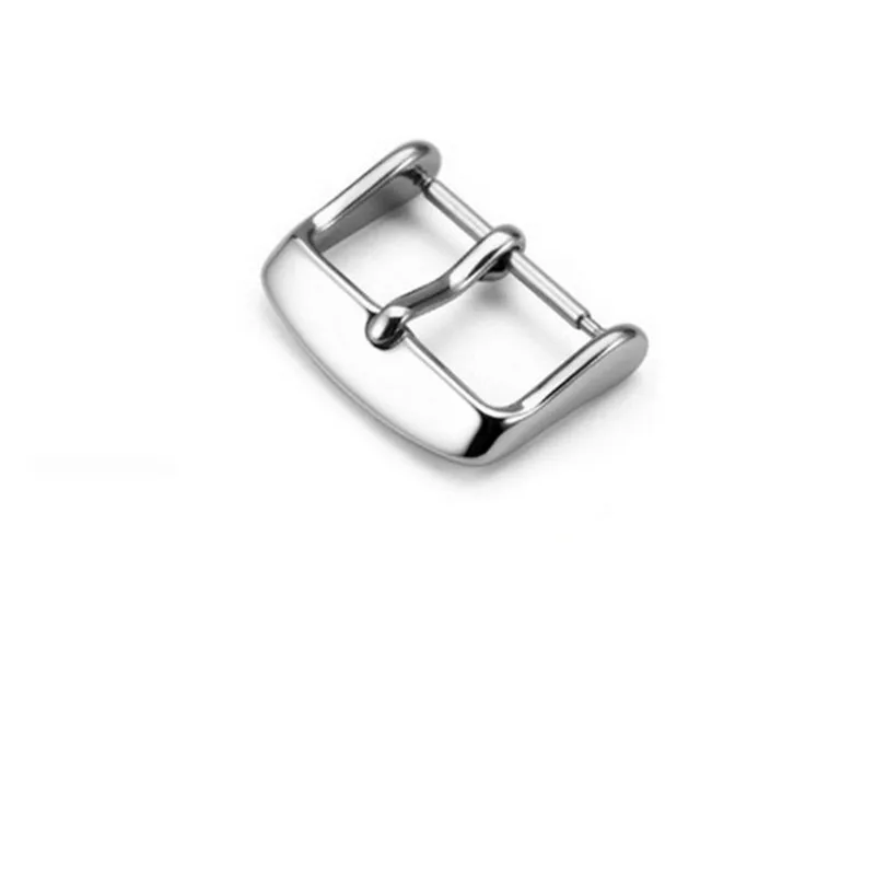 100PCS/Lot Watch Buckle 304 Stainless Steel Watch Buckle Smooth Polish With Spring Bar 10mm 12mm 17mm 19mm 21mm 24mm