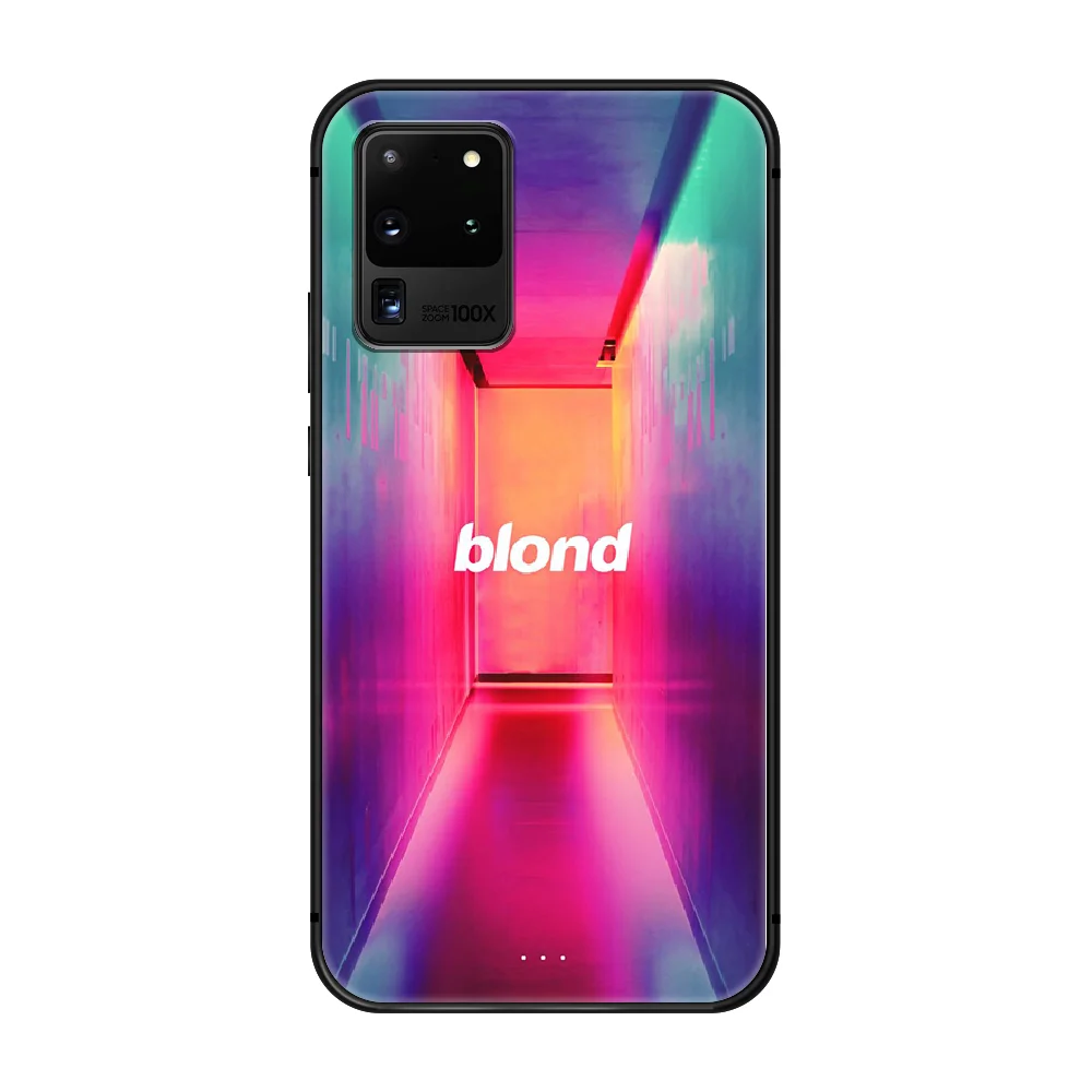 

Frank blond Ocean Phone Case Cover Hull For Samsung Galaxy S 6 7 8 9 10 e 20 edge uitra Note 8 9 10 plus black Hoesjes Fashion