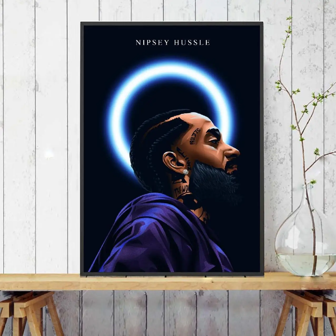 Картина на холсте Nipsey Hussle музыкальный рэппер настенные картины принты для