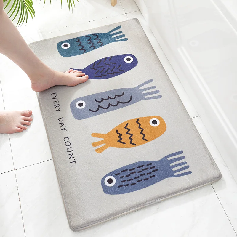 Креативный Европейский коврик с мультяшным принтом для входной двери