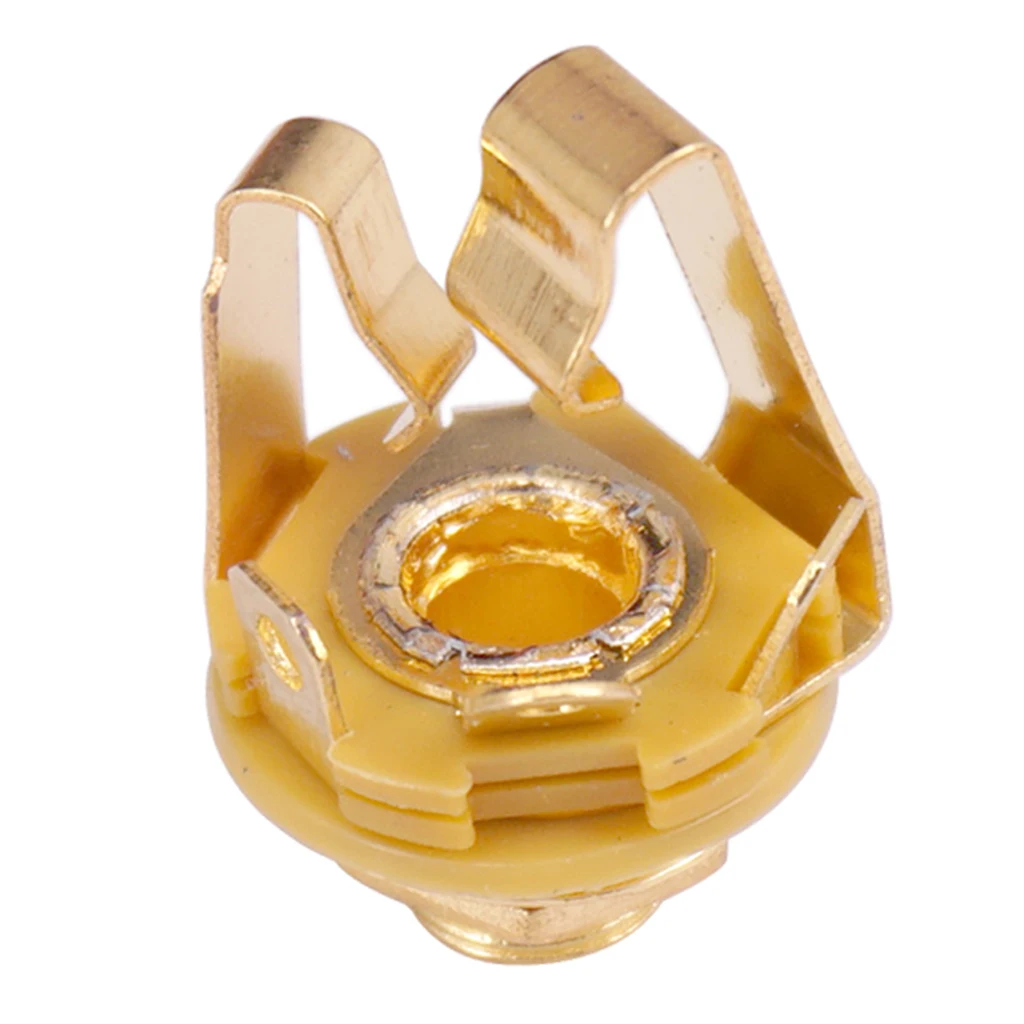 

2 шт. 1/4 'Stereo Вход разъем Электрогитары бас активность пикап Выход Золотой аксессуар для занятий музыкой