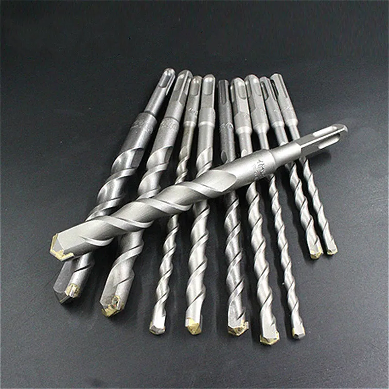 

10Pcs/lot 6-25mm*200mm Electric SDS Plus Crosshead Twin Impact Fast Spiral Drill Bits