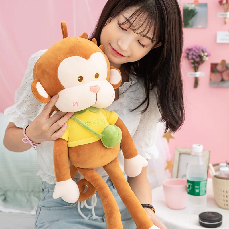 

1pc 50cm Cute Fruit Monkey Plush Toy soft Pillow Stuffed Animals Children Boys Girls Girlfriend Gifts