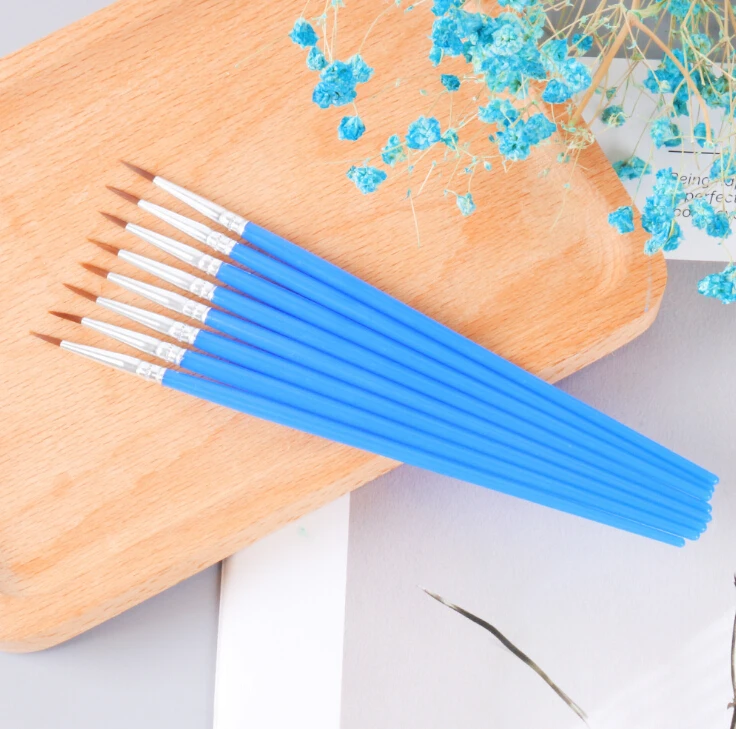 10 шт. новая нейлоновая кисть для волос ручка с крючком линий художественная