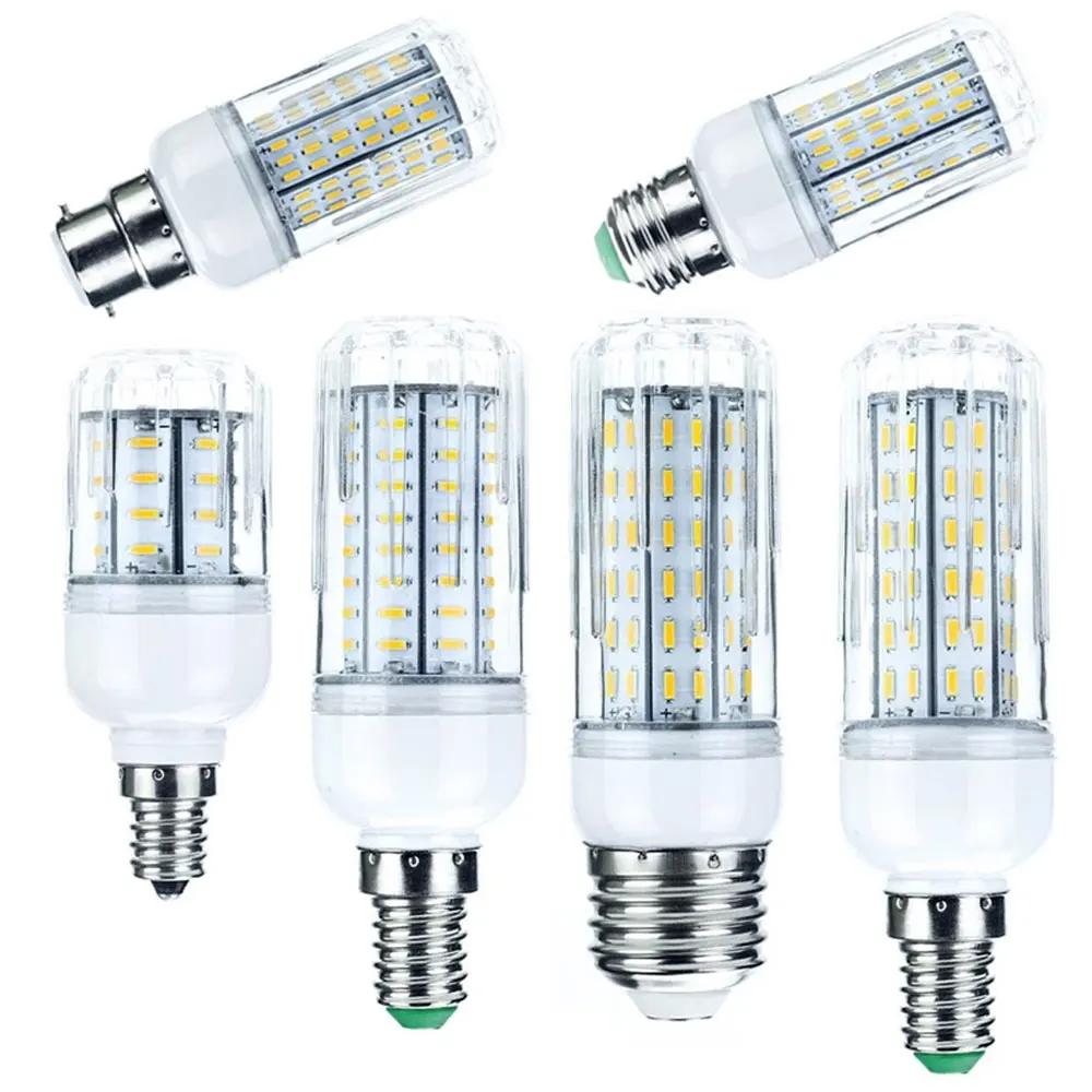 Bright LED Corn Light Bulbs E14 B22 E27 GU10 10W 20W 25W 30W 36 72 96 138LEDs 4014 SMD Lamps Ampoule AC 110V 220V Light Lighting
