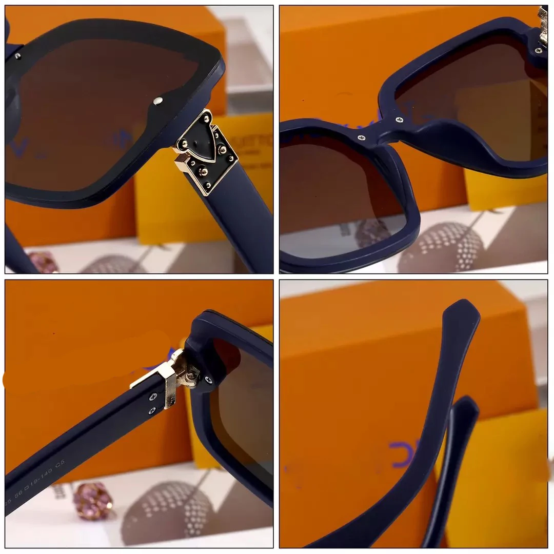 

With Box Star Same Style Square Sunglasses Blackout Thickened Large Frame Sunglasses Men's And Women's Luxury Brand Sunglasses