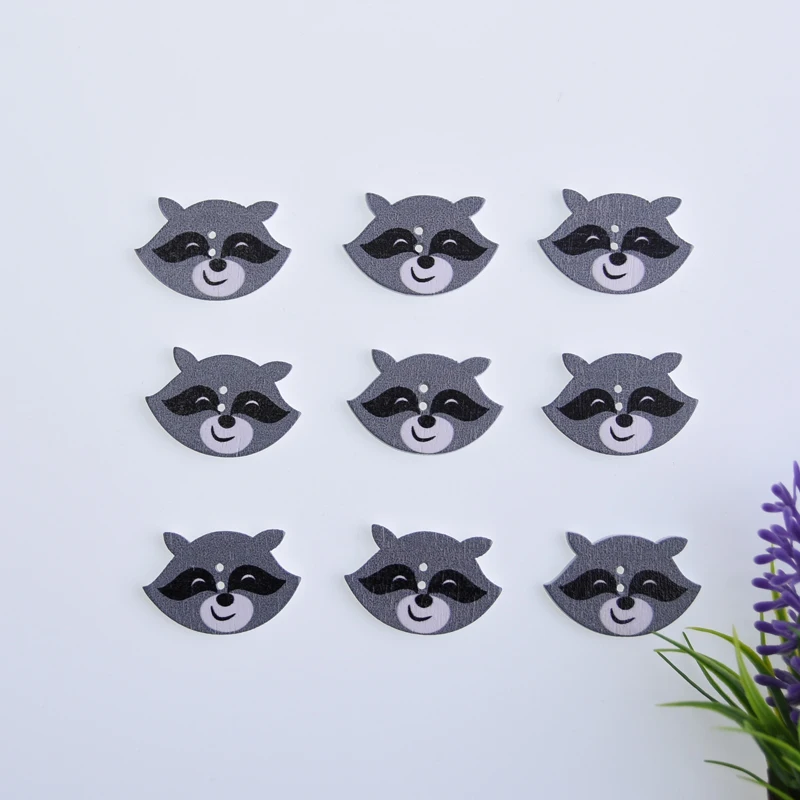 50 шт. деревянные пуговицы с двумя отверстиями для скрапбукинга|Пуговицы| |