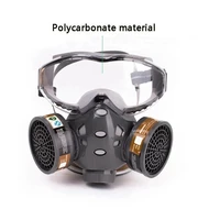 anti dust full mask with glasses safety spray paint chemical pesticide decoration formaldehyde with replace filter respirator