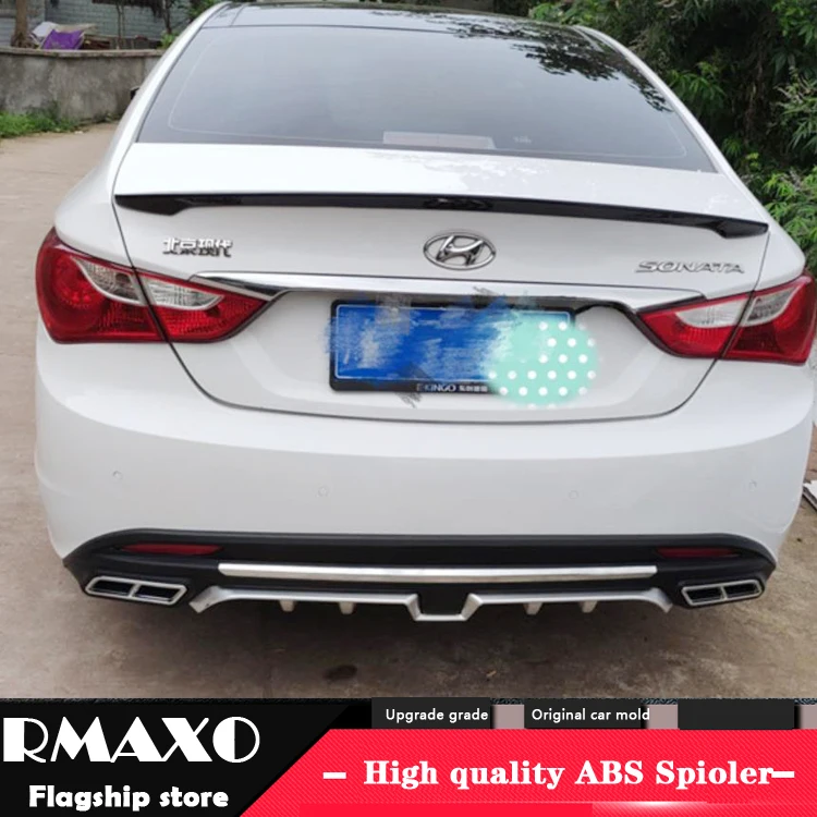 Спойлер для Sonata 8 2011 2014 Hyundai BKS спойлер из АБС пластика цветное заднее крыло