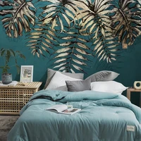 custom 3d photo wallpaper plant leaf hand painted mural luxury bedroom living room tv background home improvement wall painting