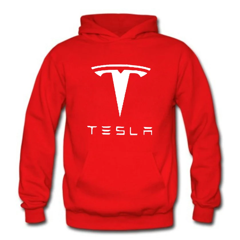 

Unisex New Men's sweatshirt Tesla car Logo Printing Spring Autumn Casual Solid Color Cotton Men's pullover Men's hoodie