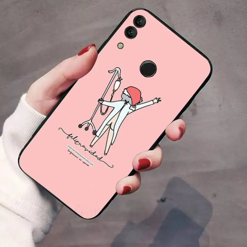 

Cartoon Medicine Doctor Nurse Phone Case For Huawei Honor 7C 7A 8X 8A 9 10 10i Lite 20 NOVA 3i 3e