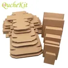 50 шт., бумажная коробка для украшений