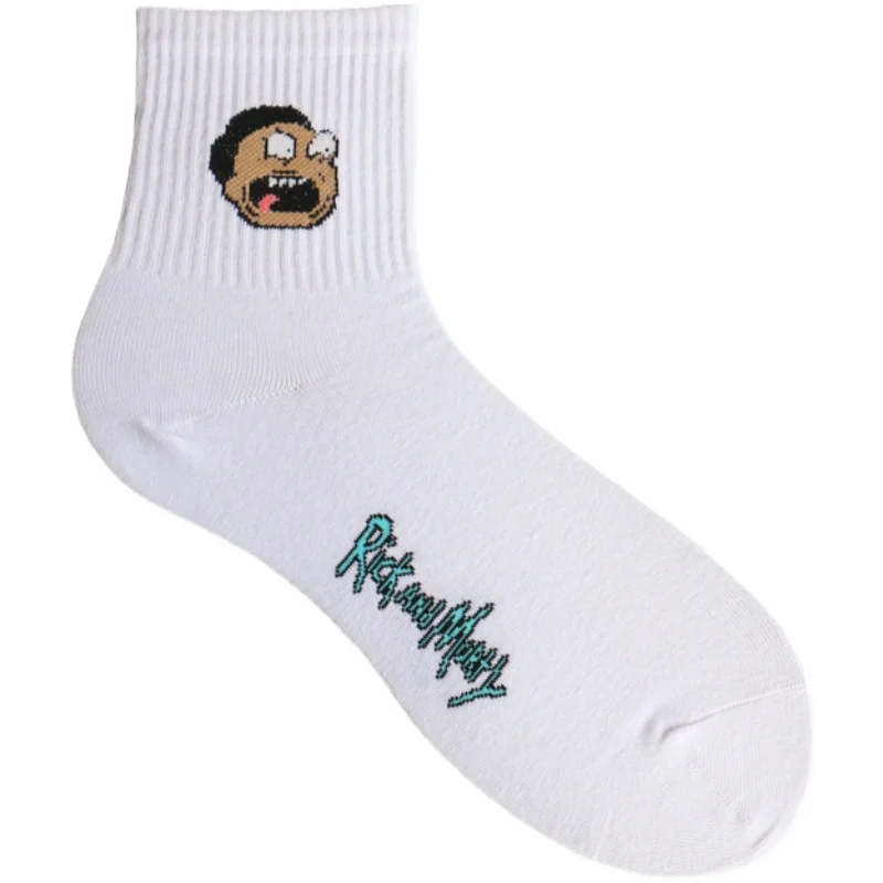 

2Pairs Funny Puff Short Freak Socks Cartoon Grimace Green Monster Wild Curl Grandpa Afro Hair Explosion Head Power Girl Bubble