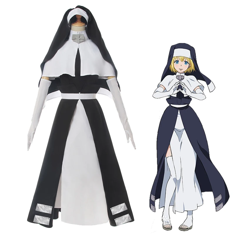 Аниме Enn no Shouboutai Fire Force Iris Косплей костюмы монахиня Униформа женское платье полный