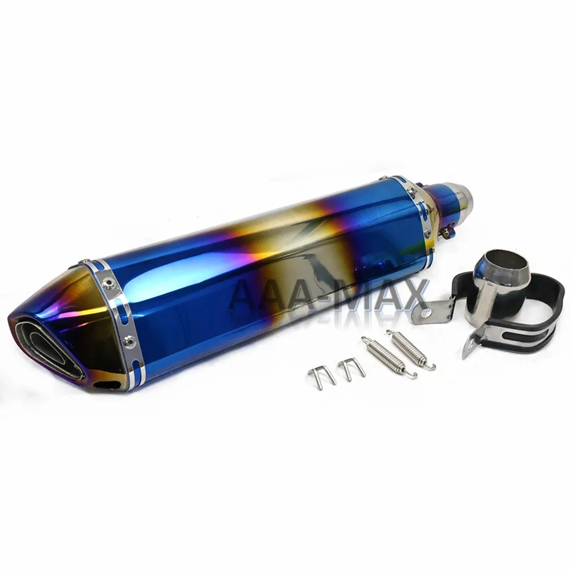 470 мм мотоцикл для Akrapovic выхлопная труба Escape универсальный скутер глушитель дБ убийца глушитель для Z250 MT-03 ATV Dirt Bike - Цвет: B