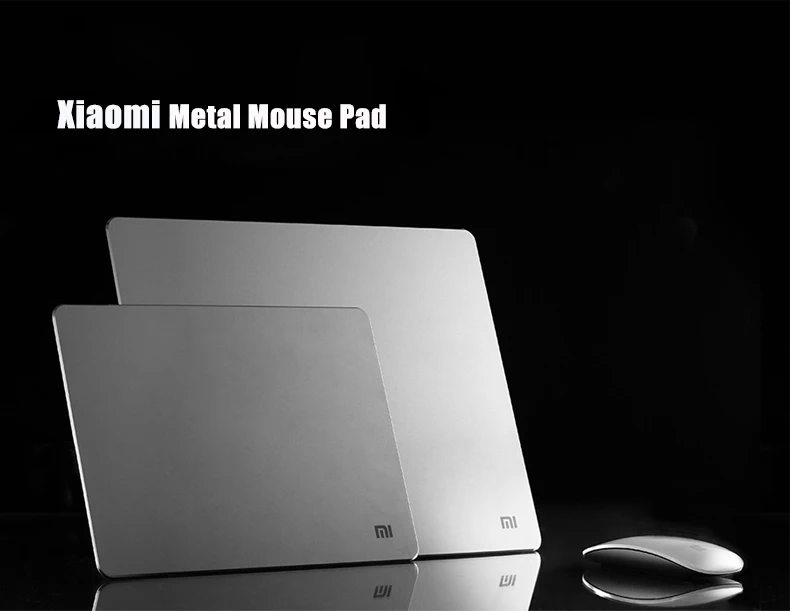 Xiaomi смарт-мышь коврик металлическая мышь тонкий алюминиевый тонкий коврики для компьютерной мыши Матовый для офиса