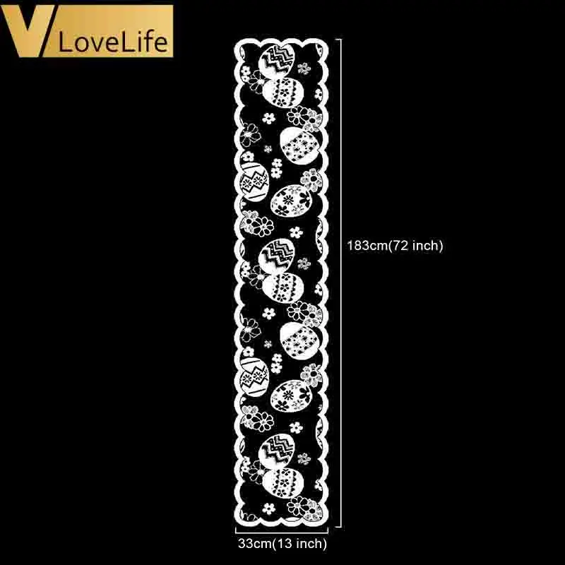 Украшение для пасхальных яиц кружевной стол с флагом пасхальный цветочный