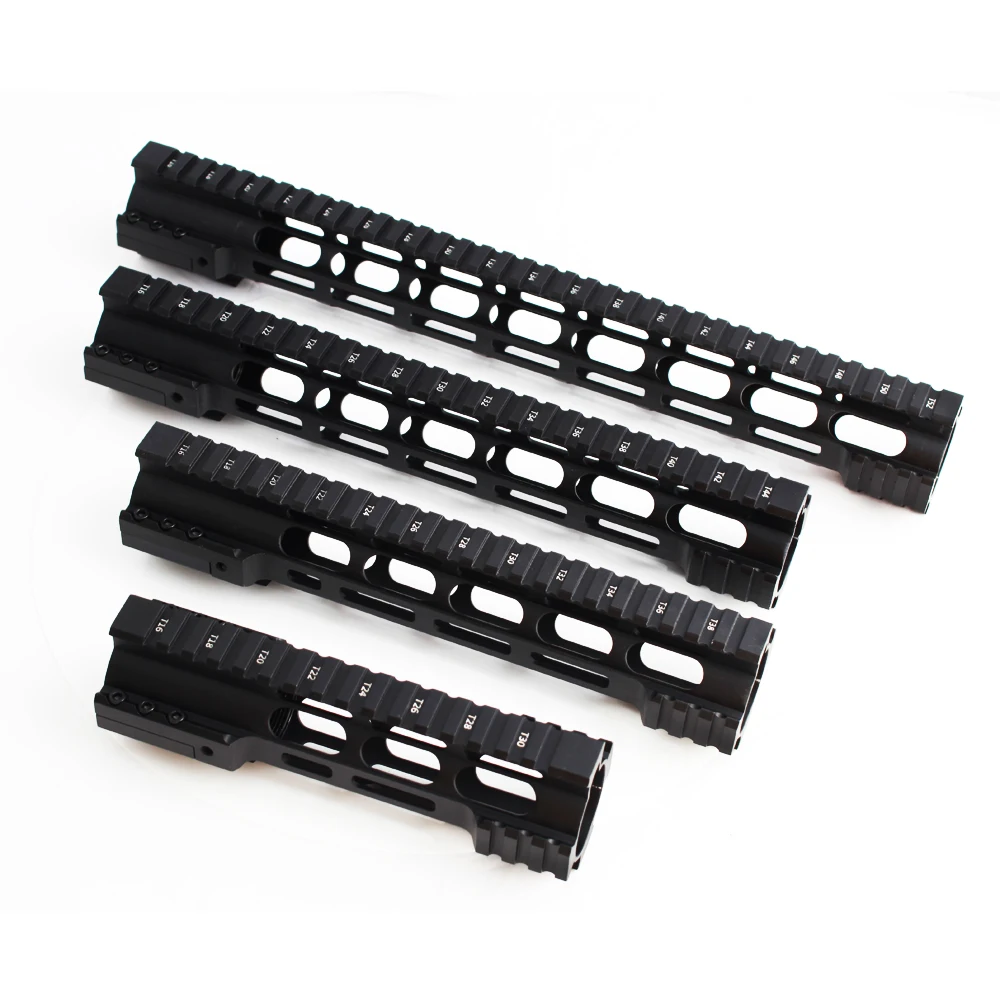 Magorui 7 10 12 15 дюймов M4/M16 AR15 бесплатно поплавок M-Lok Quad Rail Handguard Пикатинни со стальной бочковой гайкой